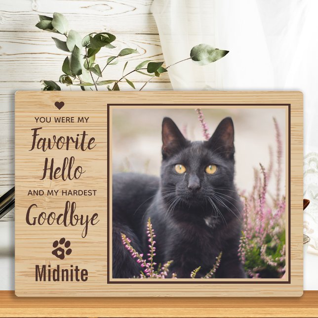 Plaque Photo Mémorial du chat pour animaux de compagnie (Créateur téléchargé)