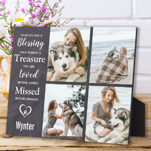 Plaque Photo Mémorial pour chien familier Souvenir de perte d'a