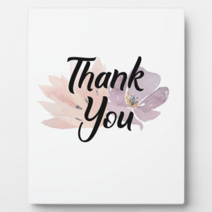 Plaque Photo Merci Favor Floral