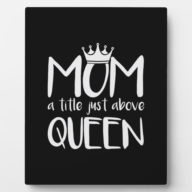 Plaque Photo Mère Art Maman Un Titre Juste Au-Dessus De La Rein (Devant)