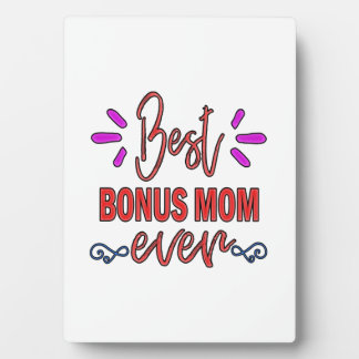 Plaque Photo Mère Cadeau Meilleur Bonus Maman Jamais