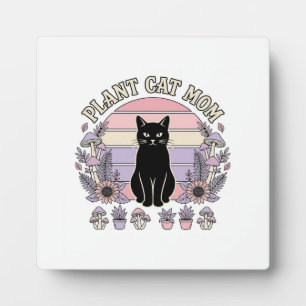 Plaque Photo Mère de chat de plante Chat Plantes Cottagecore Vi