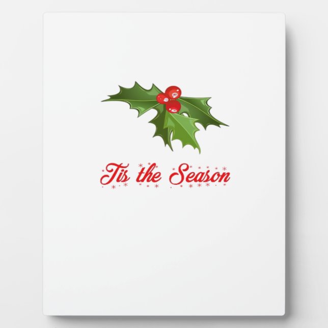 Plaque Photo Merry Christmas Mistletoe (Devant)