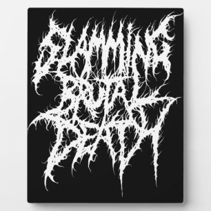 Plaque Photo Métal de mort brutal