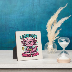 Plaque Photo Mignon Axolotl Nerd I Axolotl Questions Marques de