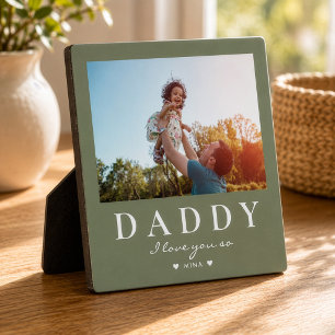 Plaque Photo Mignon DADDY moderne Fête des Pères Texte personna