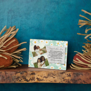 Plaque Photo Mignonne Daisies Photos Et Poème Fête des Mères