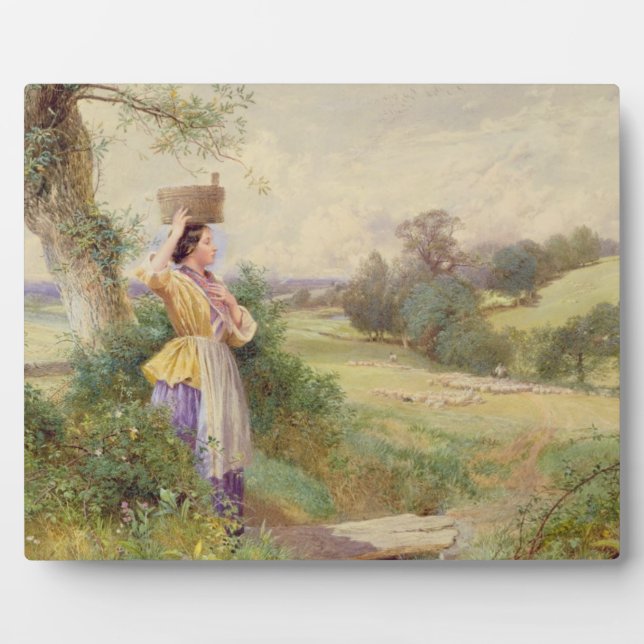 Plaque Photo Milkmaid 1860 (Devant)