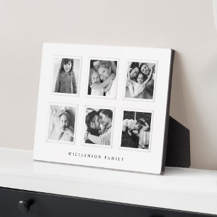 Plaque Photo Mini moderne 6 grille Matboard noir & blanc photo
