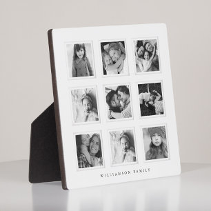 Plaque Photo Mini moderne 9 grille Matboard noir & blanc photo