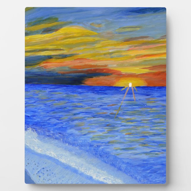 Plaque Photo Miracle du coucher du soleil (Devant)