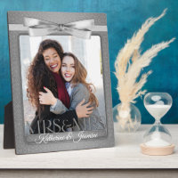 Mme & Mme Lesbian Gay Mariage Silver Photo Frame