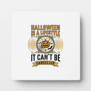 Plaque Photo Mode de vie Halloween Typographie de citrouille vi