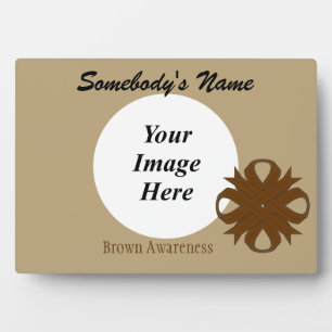Plaque Photo Modèle Brown du ruban de trèfle par Kenneth Yoncic