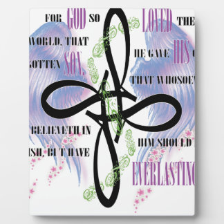 Plaque Photo Modèle de tatouage John 3:16