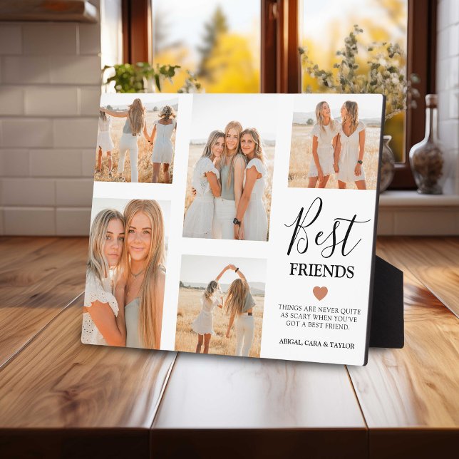 Plaque Photo Modern Best Friends Grille Photo Keepsaké Cadeau (Créateur téléchargé)