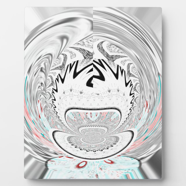 Plaque Photo Moderne Urban Ash Gris Flora Abstrait Motif Art (Devant)