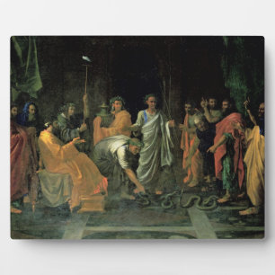 Plaque Photo Moïse et le serpent brésilien (huile sur toile)