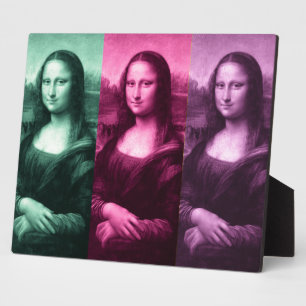 Plaque Photo Mona Lisa Rose vert violet