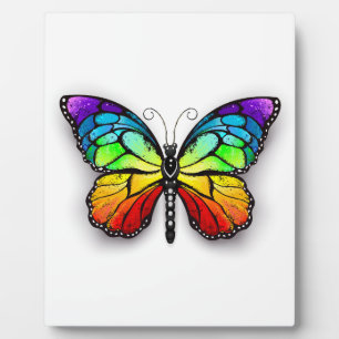 Plaque Photo Monarque papillon arc-en-ciel