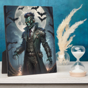 Plaque Photo Monstre de Frankenstein Steampunk Halloween