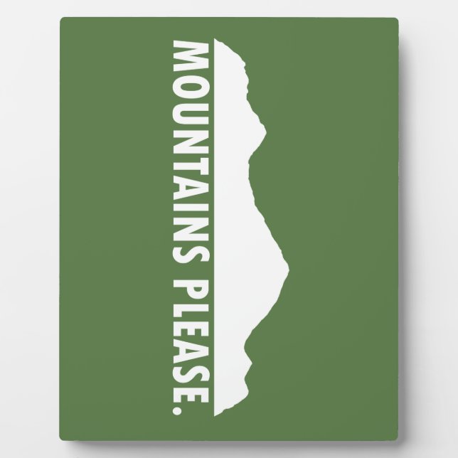 Plaque Photo Montagnes S'Il Vous Plaît (Devant)