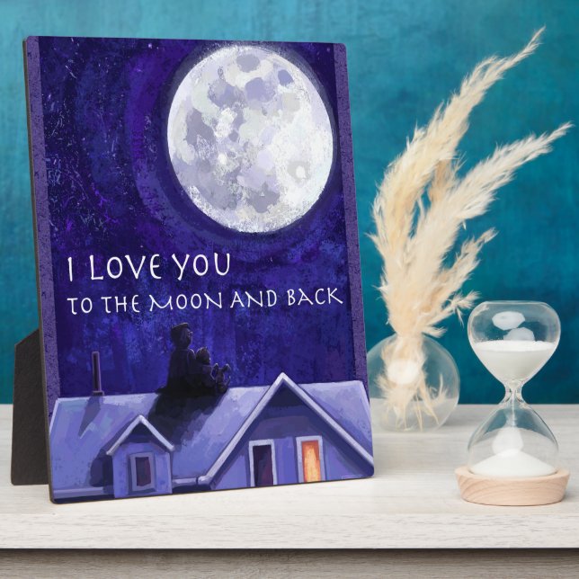 Plaque Photo Montre Lune (Côté)