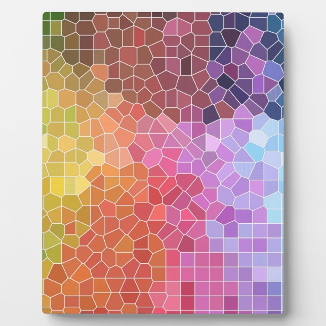 Plaque Photo Morceaux de couleur (Devant)