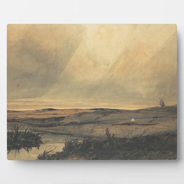 Plaque Photo Moteur avec moulin à vent (Devant)