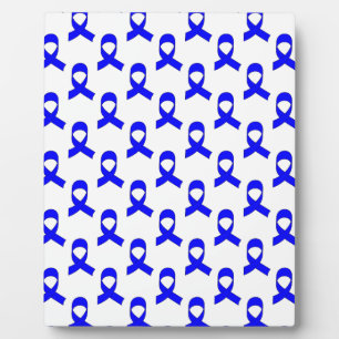 Plaque Photo Motif de ruban bleu
