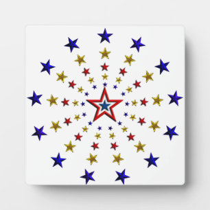 Plaque Photo Motif des étoiles patriotiques