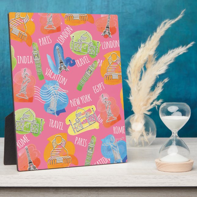 Plaque Photo Motif des lieux de voyage (Côté)