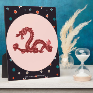 Plaque Photo Motif d'étoile de dragon chinois Art fantastique