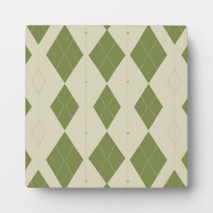 Plaque Photo Motif diamant Argyle vert olive
