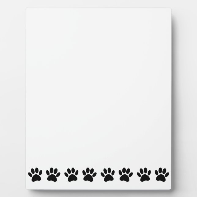Plaque Photo Motif Dog Paw (Devant)