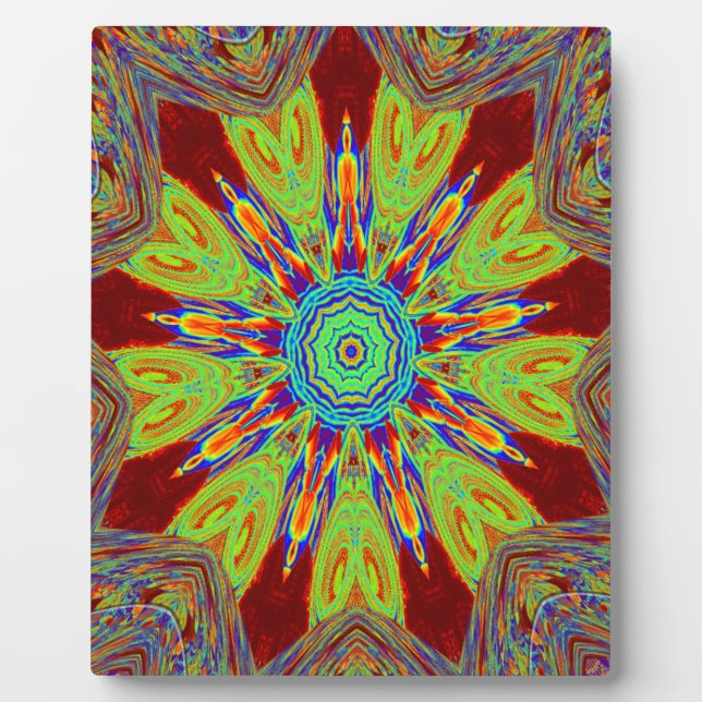 Plaque Photo Motif ethnique d'Asie africaine (Devant)