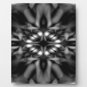 Plaque Photo Motif kaléidoscope noir et blanc