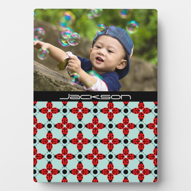 Plaque Photo Motif Ladybug (Devant)