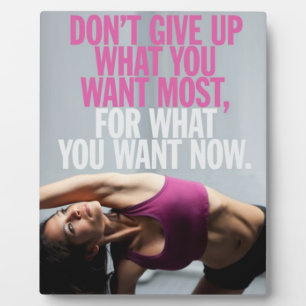 Plaque Photo Motivation de gym - N'abandonnez pas - Entraînemen