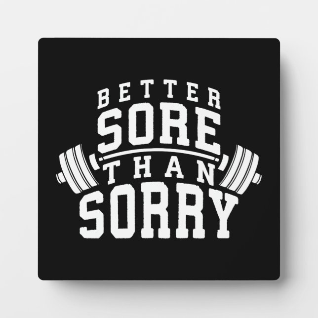 Plaque Photo Motivation De L'Entraînement - Mieux Plutôt Que Dé (Devant)