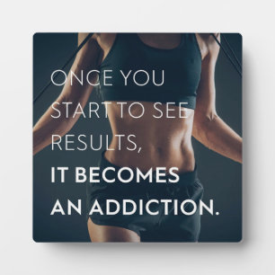 Plaque Photo Motivation Du Gym Pour Les Femmes - Résultats - En