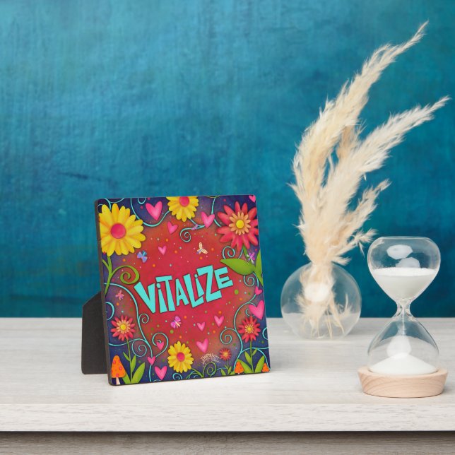 Plaque Photo Motivationnel Floral tendance Vitaliser Inspiribil (Insitu)