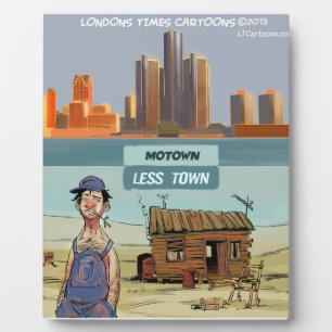 Plaque Photo Motown LessTown Funny