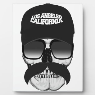 Plaque Photo Moustache la Californie de crâne