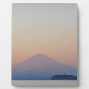 Plaque Photo Mt Fuji Sunset