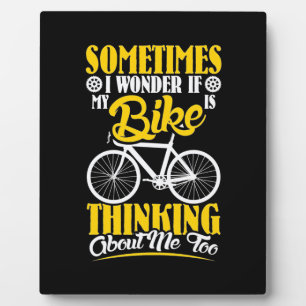 Plaque Photo My Bike Thinking About