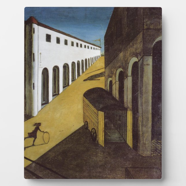 Plaque Photo Mystère Et Mélancolie De Giorgio De Chirico (Devant)