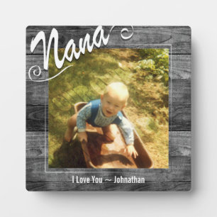 Plaque Photo Nana I love You Photo