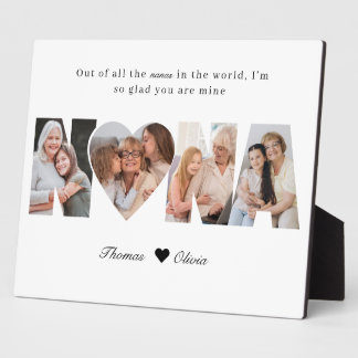 Plaque Photo Nana Photo Collage Grandma Keepsake from Grandkids