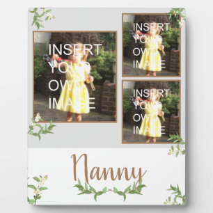 Plaque Photo Nanny personnalisé multi photo